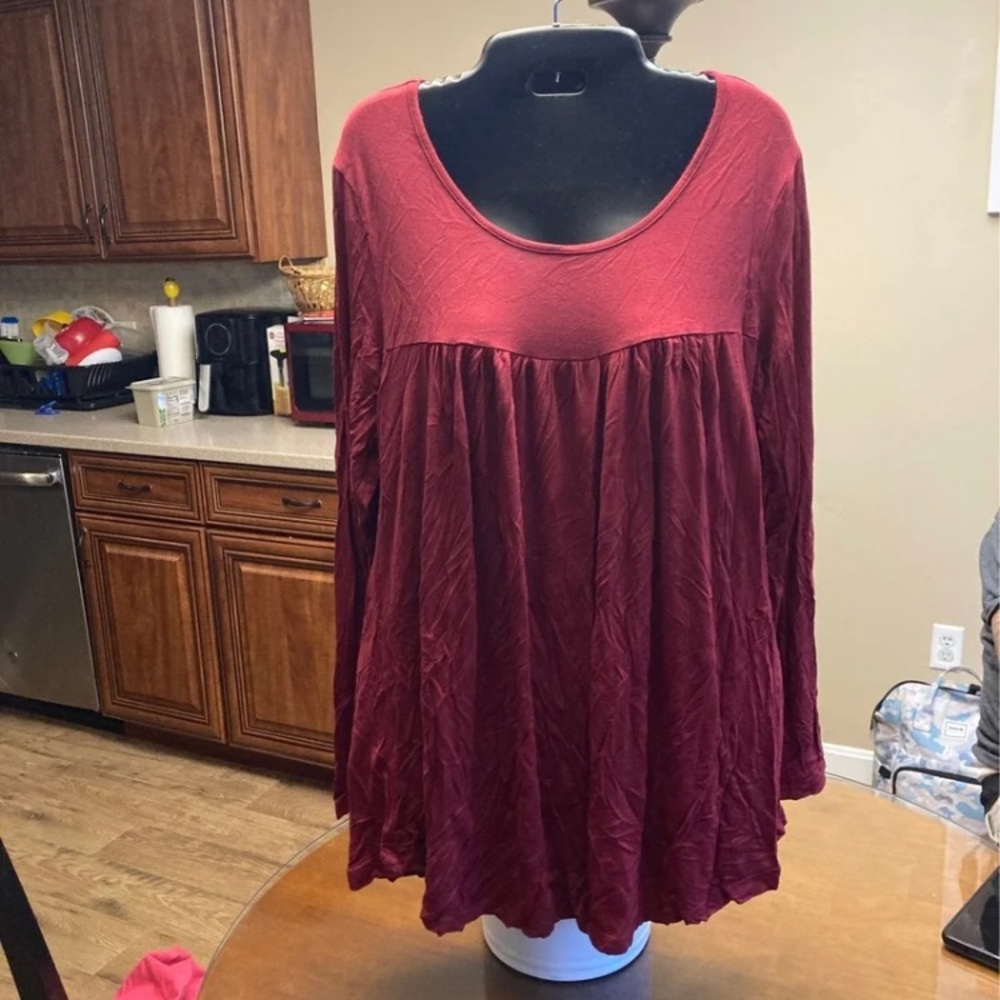 Long sleeve babydoll top